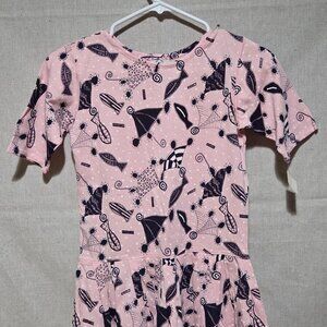 Vintage girls pink GENERRA GIOVINEZZA flutter dress.